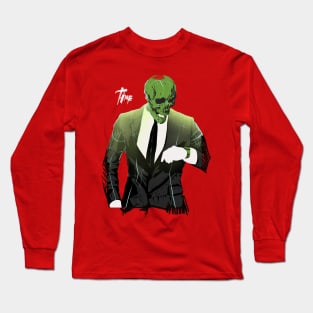 pop art scull Long Sleeve T-Shirt